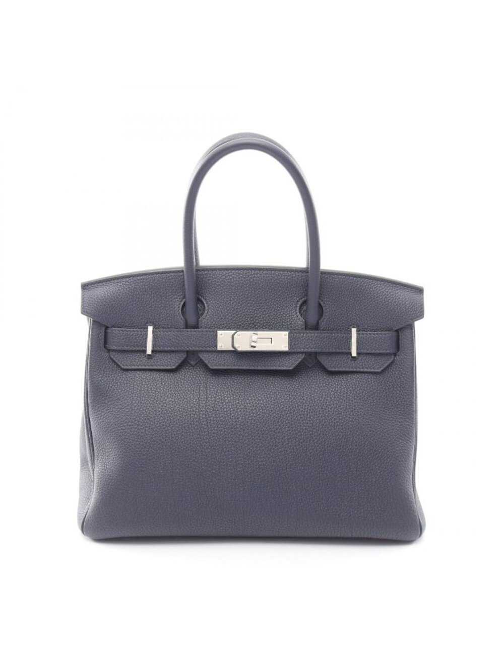 Hermes Handbag Birkin 30 Bleu Nuit Leather